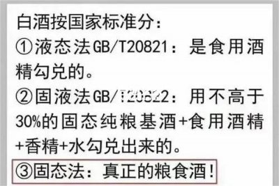 贵州液态发酵白酒执行标准